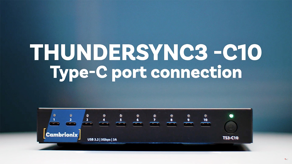 Saelig介绍ThunderSync3-C10普遍迅雷10港口USB-C电荷/同步中心